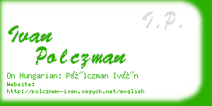 ivan polczman business card